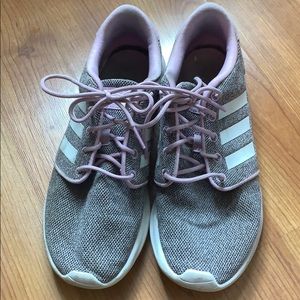 Cleaned lightly used cloudfoam Adidas sneakers